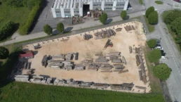 magazzino antica edilizia dall'alto